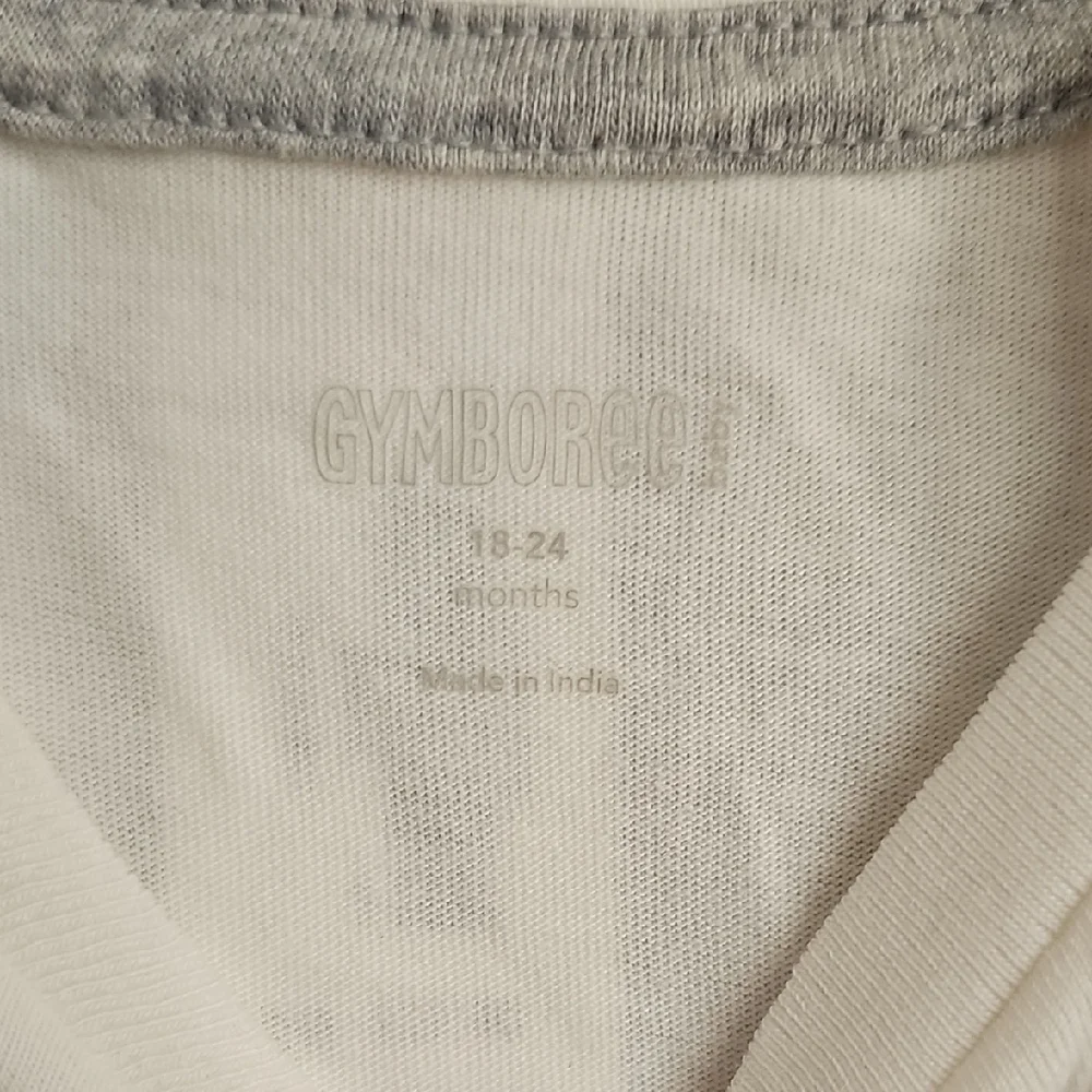 Gymboree‎ Baby Cream Shirt with Gray Terry Pants Outfit Nwt